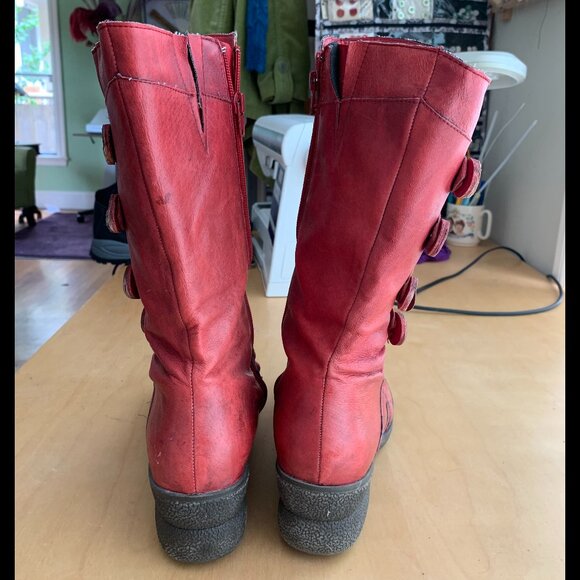 Miz Mooz Olsen Button Boots with Wedge Heel - Picture 3 of 7